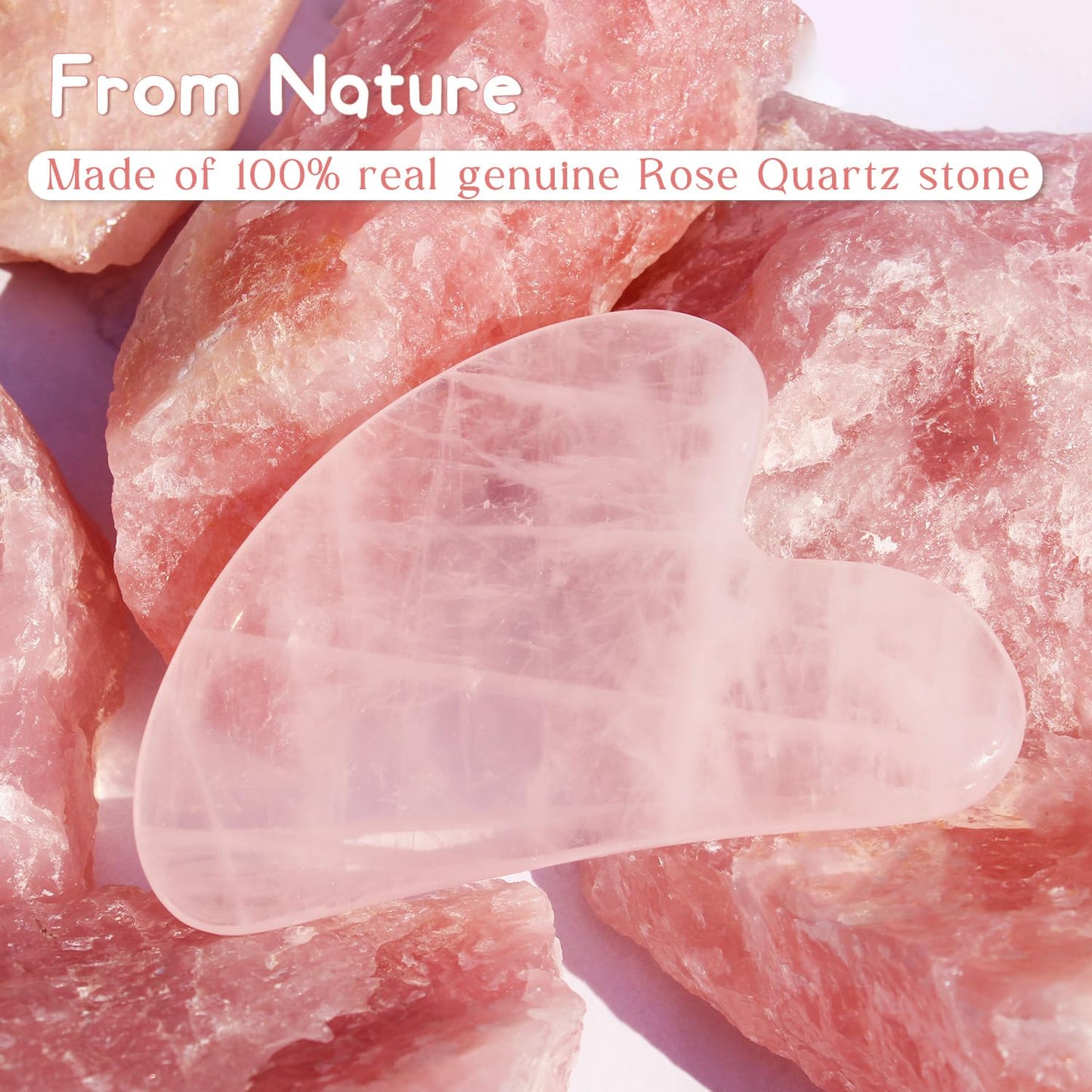 Stainless Steel Gua Sha Facial Tools Gua Sha Rose Quartz Massage Tool Guasha Face Sculpting Tool Skin Care